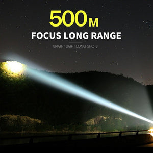 XHP50 Waterproof Zoomable Bright Flashlight