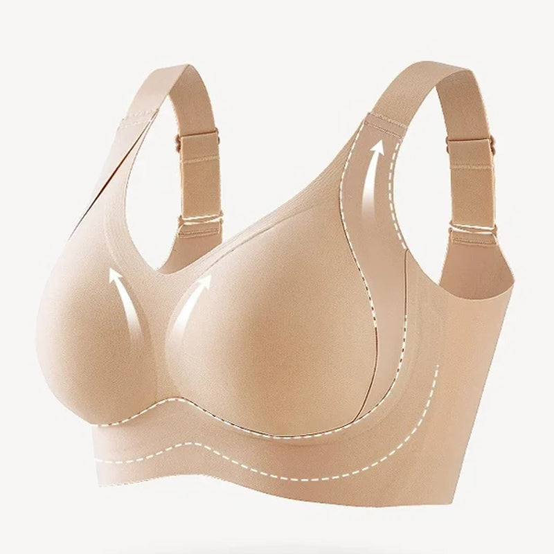 Side Coverage and Anti-Sagging Wire-Free Bra