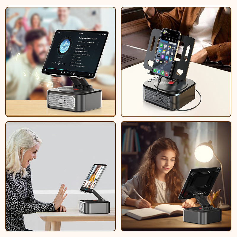 Rotating Tablet Stand Speaker