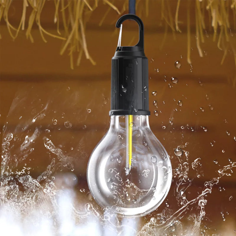 New Outdoor Camping Hanging Type-C Charging Retro Bulb Light