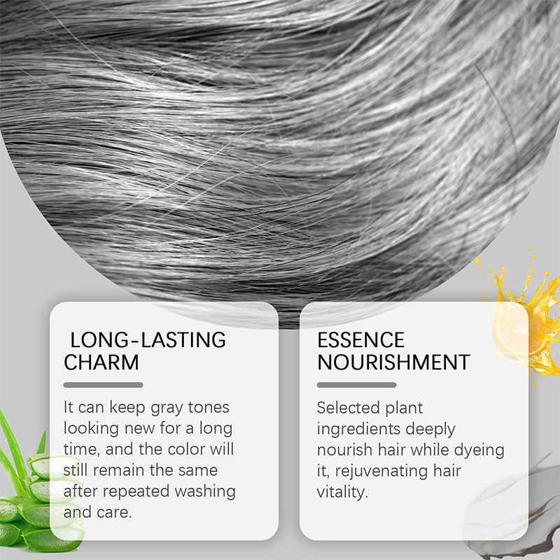 2-in-1 Natural Essence Extract Silver Hair Dye