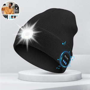 LED Bluetooth Beanie with Detachable Speakers