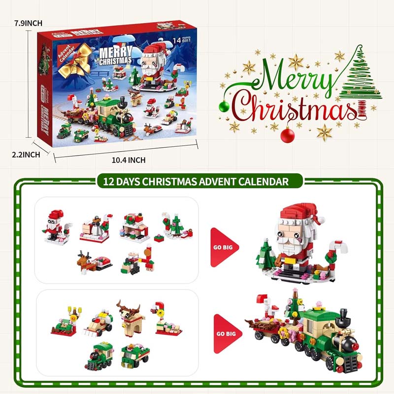 50% OFF--Early Christmas sale🎅2024 Christmas Building Blocks Gift Box