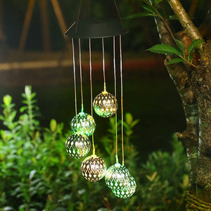 Solar Wind Chime Outdoor Light