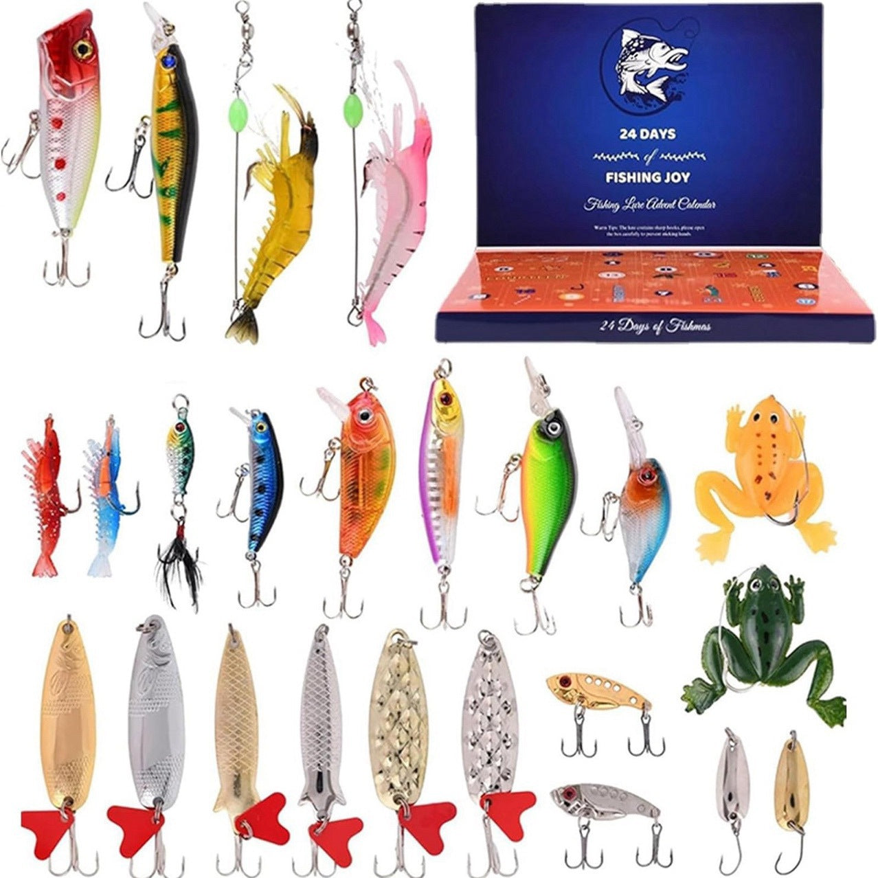 Presale>>24 Days Christmas Countdown Fish Tackle Set