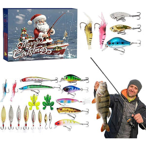 Presale>>24 Days Christmas Countdown Fish Tackle Set