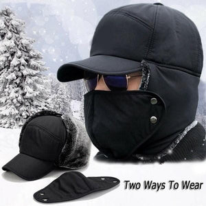 Unisex windproof & warm & ear protection & face protection hat