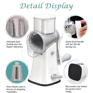 5-in-1 Rotating Cheese Grater and Shredder