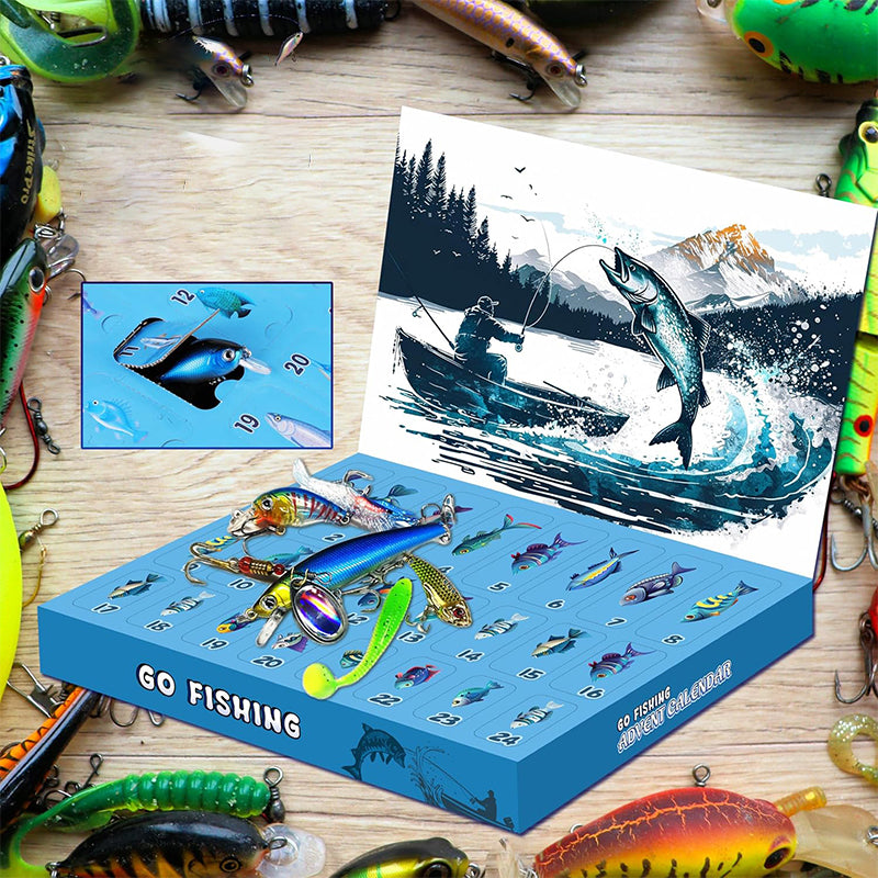 Presale>>24 Days Christmas Countdown Fish Tackle Set