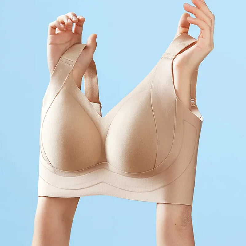 Side Coverage and Anti-Sagging Wire-Free Bra