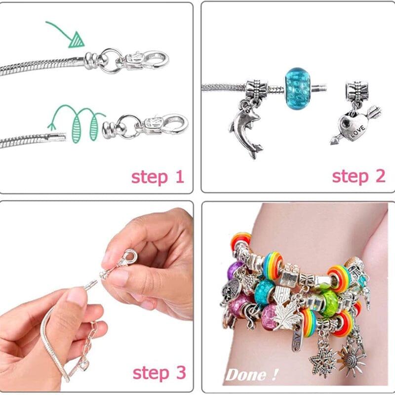 DIY Girls Charm Bracelet Making Kit