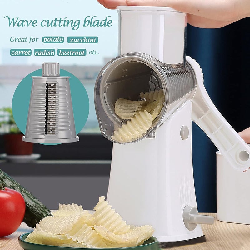 5-in-1 Rotating Cheese Grater and Shredder