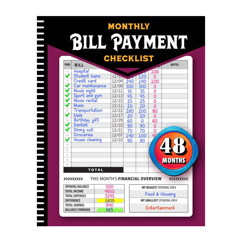 Bill Payment Management Book