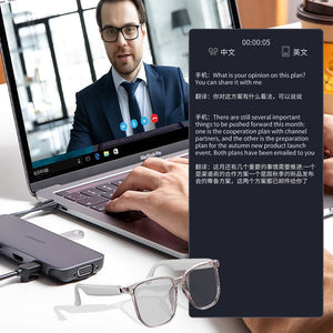 Smart simultaneous interpretation glasses and headphones