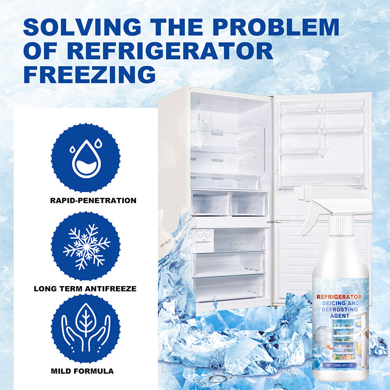 Refrigerator defrost and de-icer