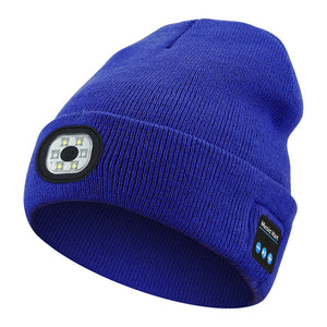 Bluetooth Beanie with LED Light & Removable Speakers