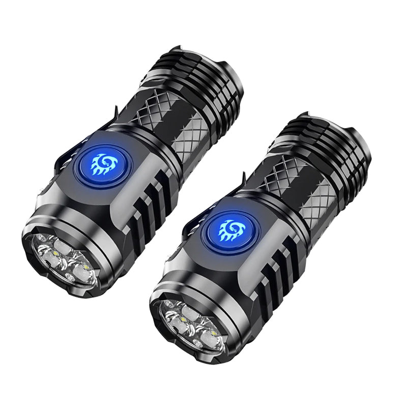 Portable Three-eyed Monster Mini Flashlight