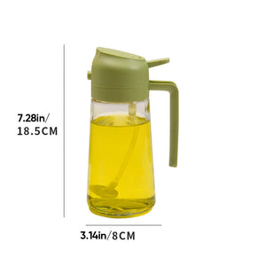 2 in 1 Glass Oil Sprayer & Dispenser