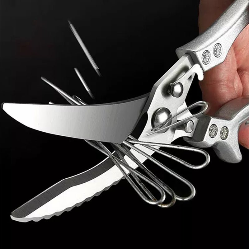 Stainless Steel Bone-Cut Kitchen Scissors