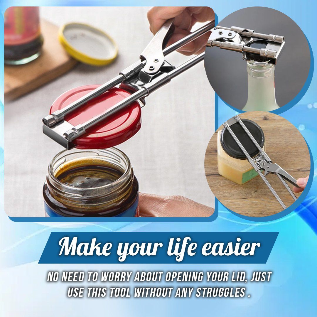 💥56% OFF💥Adjustable Jar & Bottle Opener Multifunctional Stainless Steel Can Opener