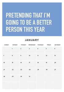 ADULTING IS HARD 2024 CALENDAR