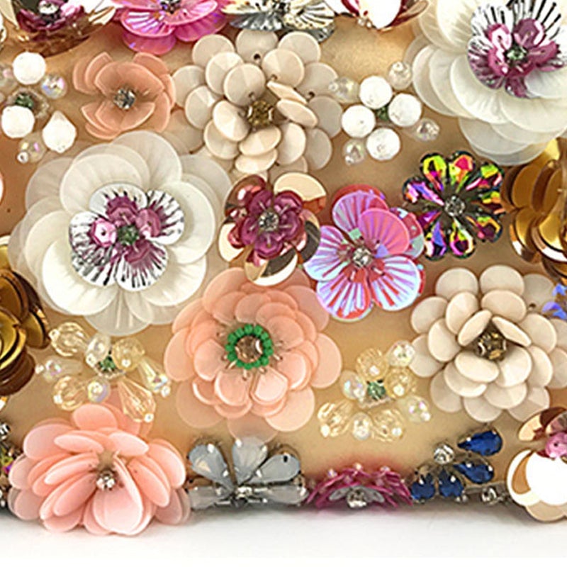 Luxury Flower Beaded Evening Bag