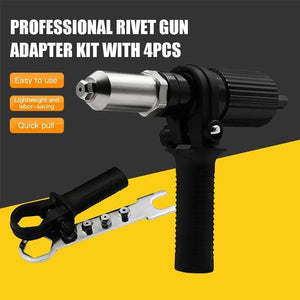 Professional Rivet Gun Adapter Kit