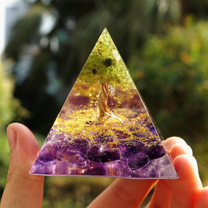 Crystal Pyramid Decoration