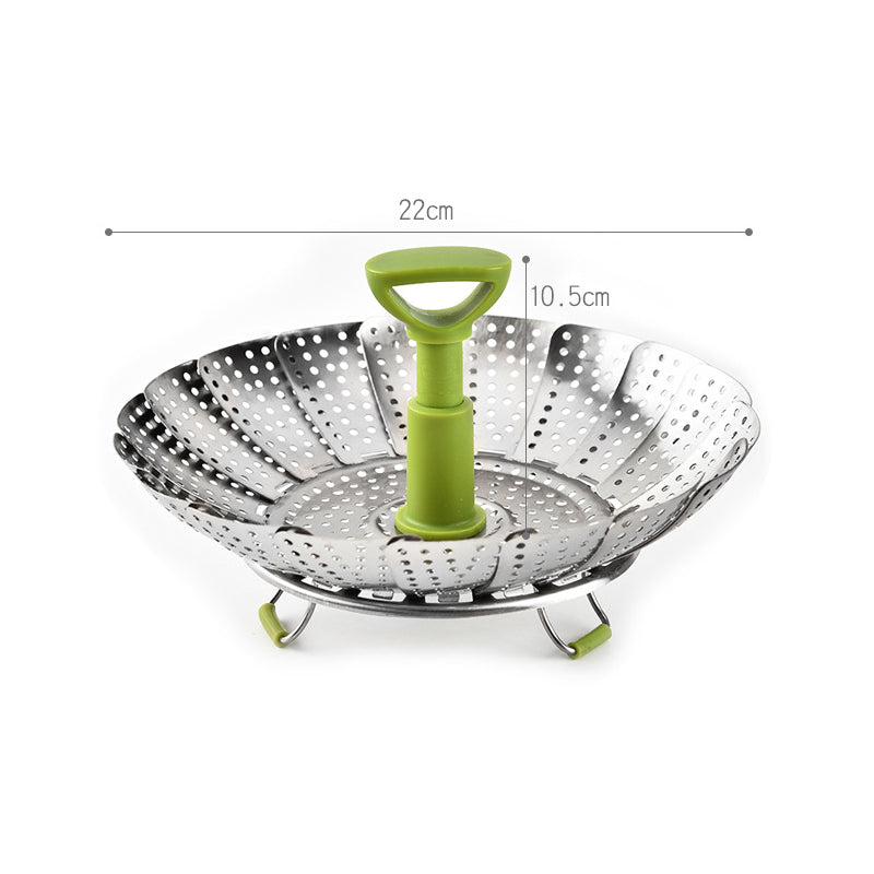 🍱Flower-shaped Steel Folding Steamer