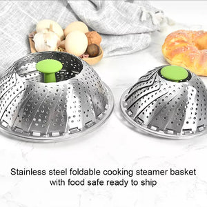 🍱Flower-shaped Steel Folding Steamer