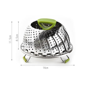 🍱Flower-shaped Steel Folding Steamer