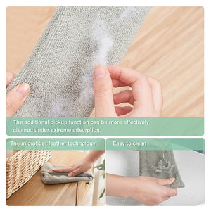 Retractable Microfiber Dust Brush Gap Mop