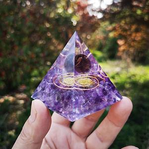 Crystal Pyramid Decoration