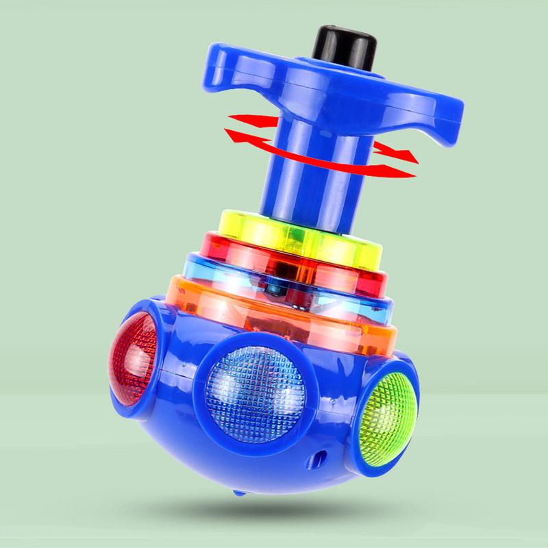 Music Flashing Spinners Toy with Launcher🎁