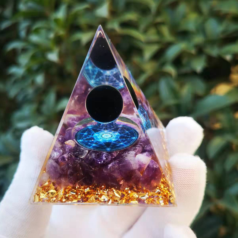 Crystal Pyramid Decoration