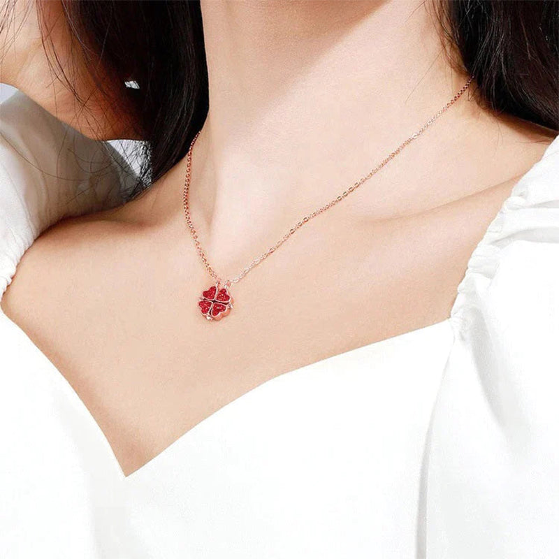 [Valentine's Day Sale] Four Leaf Heart Shape Lucky Necklace