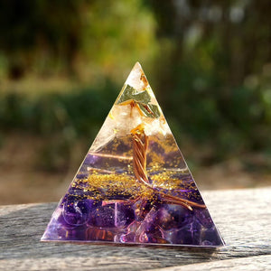 Crystal Pyramid Decoration