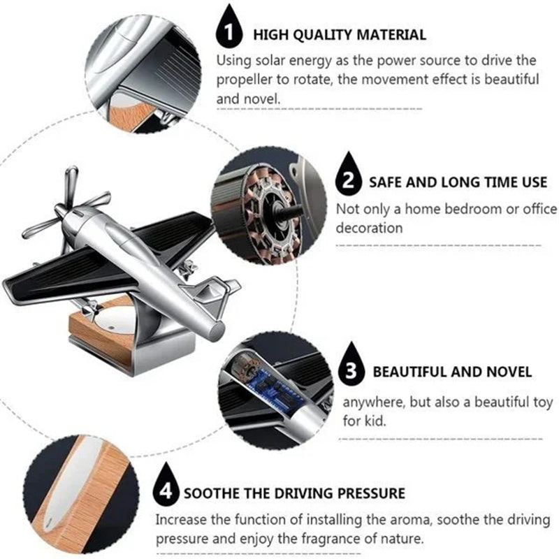 Solar Airplane Car Aromatherapy