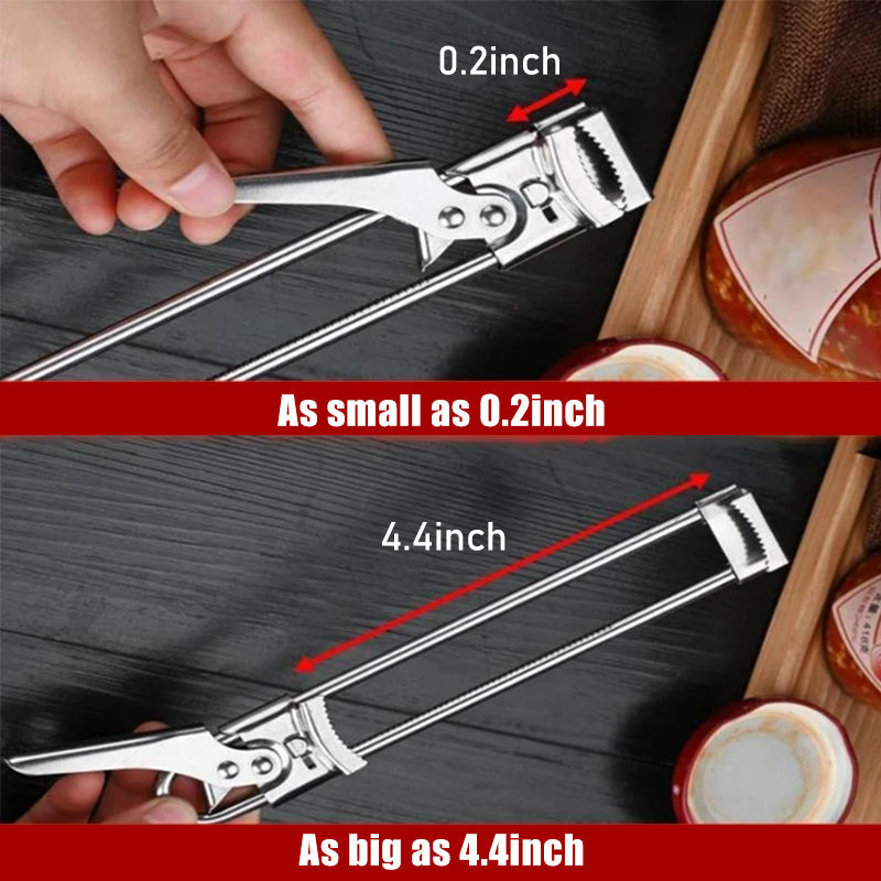 2 PCs Adjustable Stainless Steel Can Openers