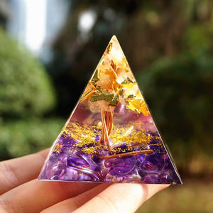 Crystal Pyramid Decoration