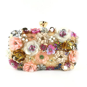 Luxury Flower Beaded Evening Bag