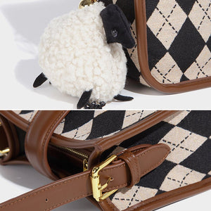 Plaid Canvas Crossbody bag