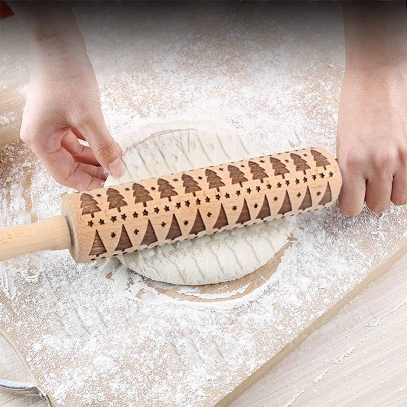 🍪Christmas Wooden Rolling Pins