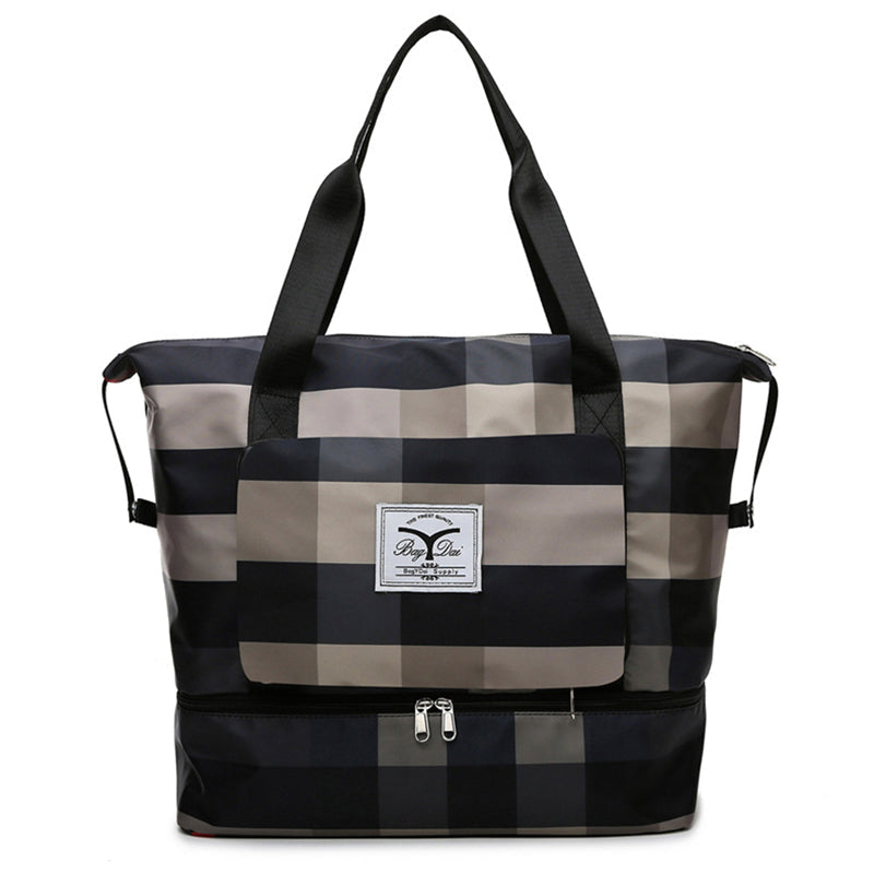 Large Capacity Plaid Travel Bag