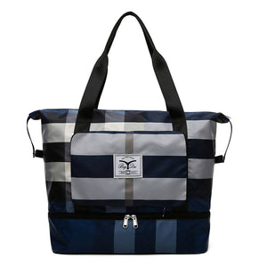 Large Capacity Plaid Travel Bag