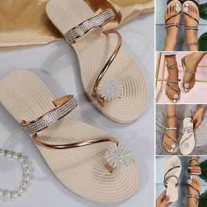 Summer Shiny Rhinestone Sandals