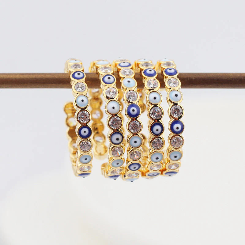 Evil Eye Zircon Rings