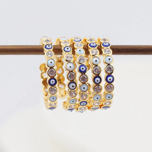 Evil Eye Zircon Rings