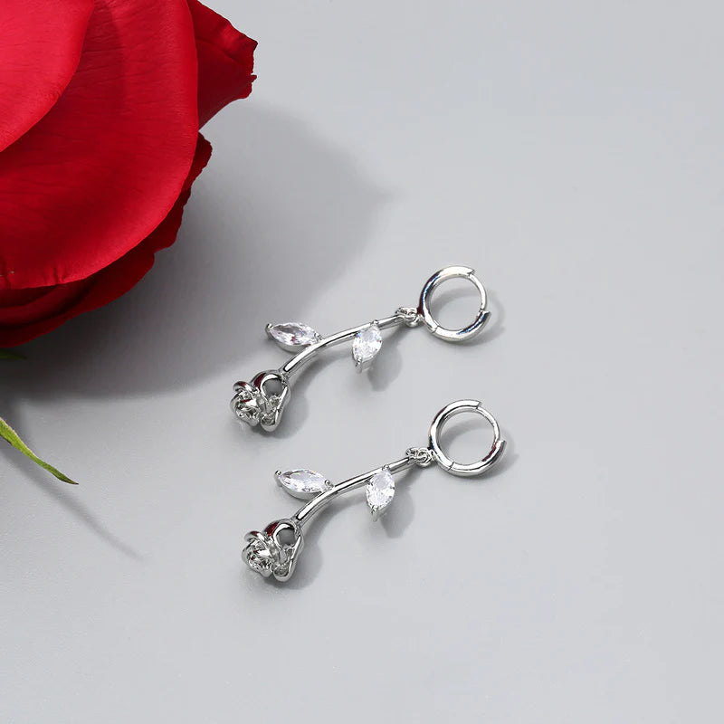 Unique Rose Earrings/Necklace